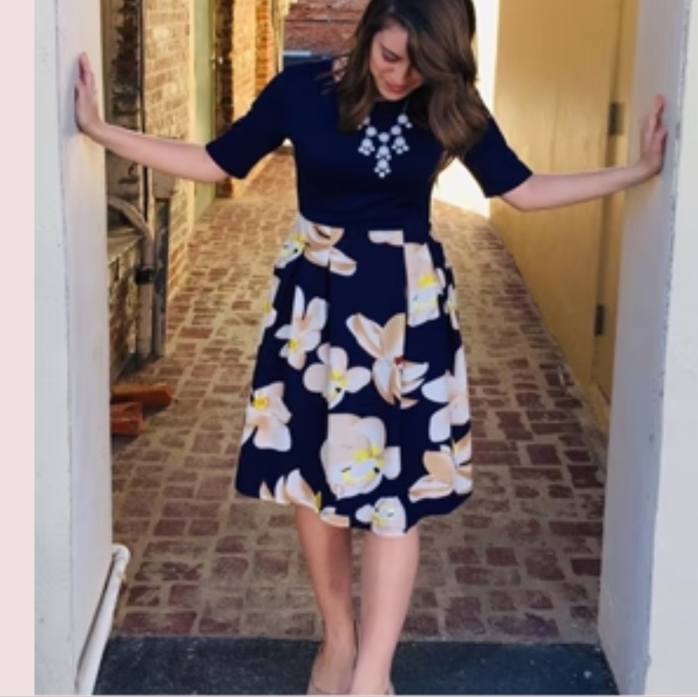 Oxiuly Fashion Fit & Flare Women's Retro Party Dress